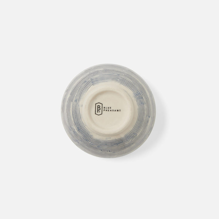 Nolan Navy Cream Hors D'Oeuvre Bowl Stoneware Pack/4