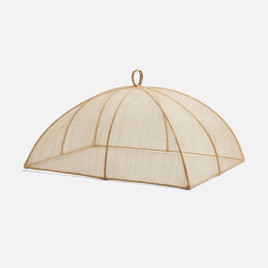 Rachel Natural Food Cover Rectangular Sinamay Set/2