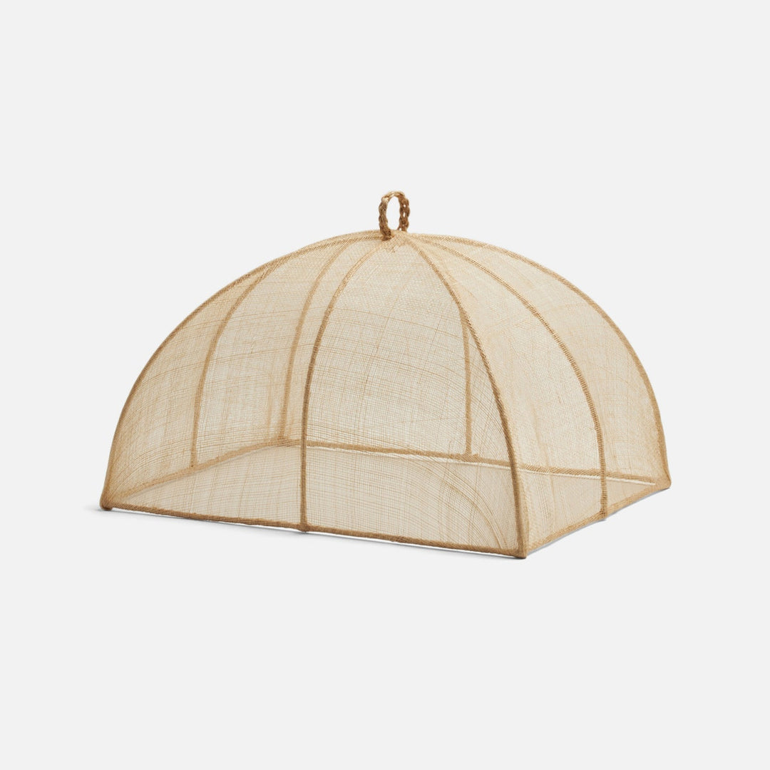 Rachel Natural Food Cover Rectangular Sinamay Set/2
