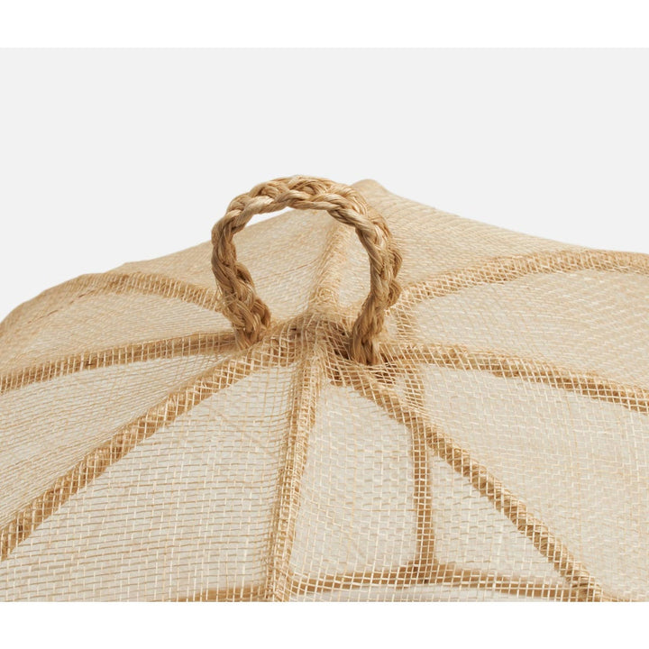 Rachel Natural Food Cover Rectangular Sinamay Set/2