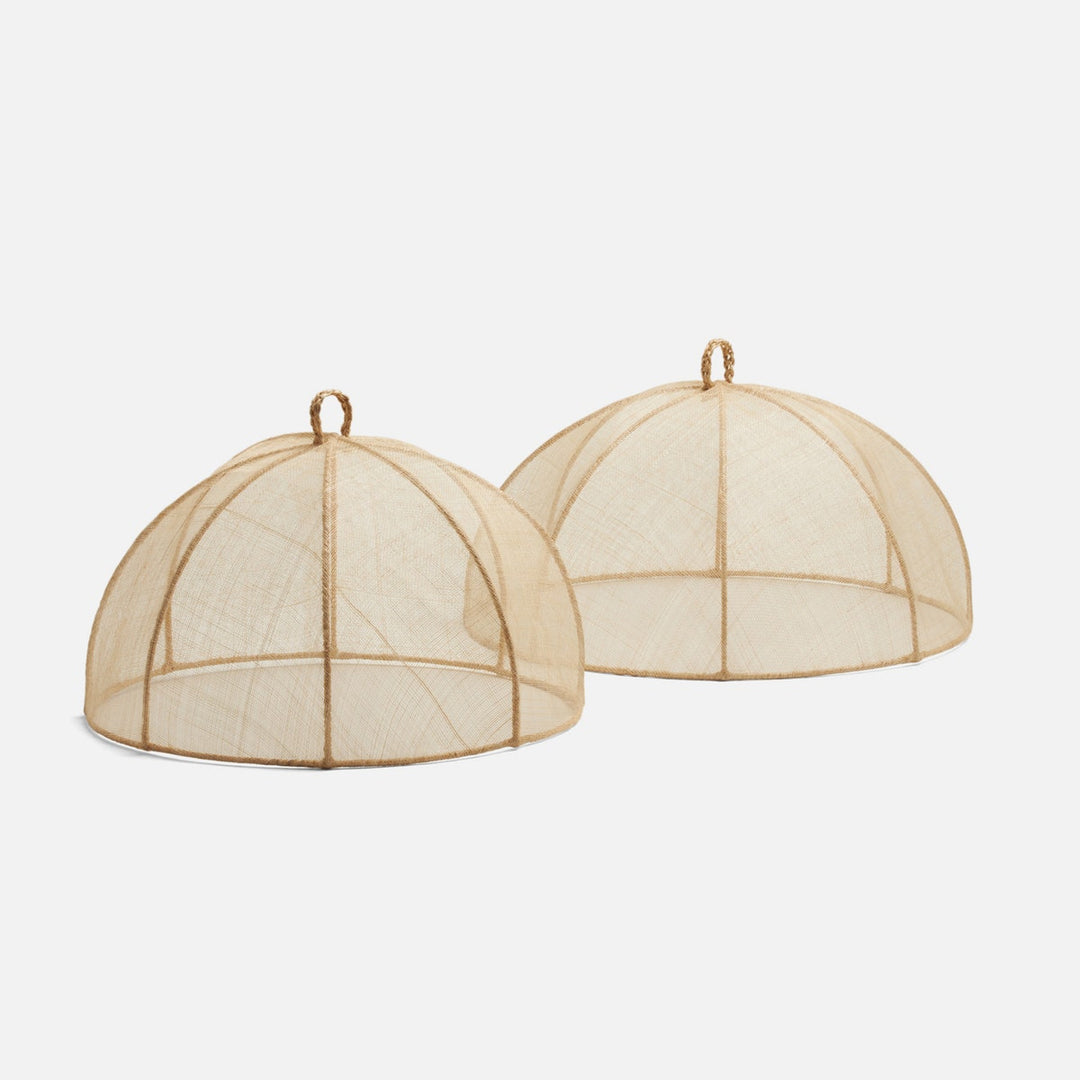 Rachel Natural Food Cover Round Sinamay Set/2