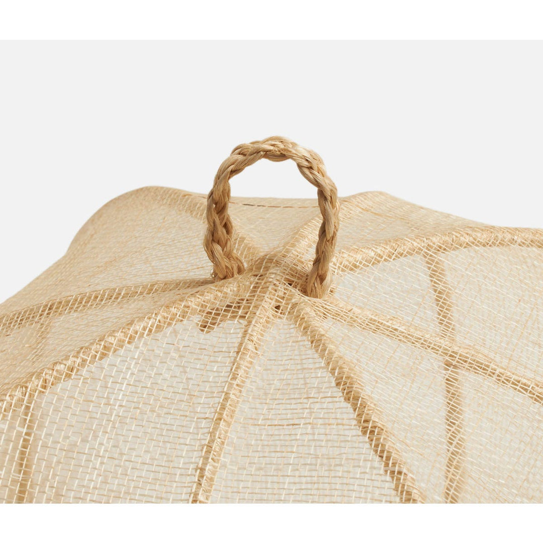 Rachel Natural Food Cover Round Sinamay Set/2