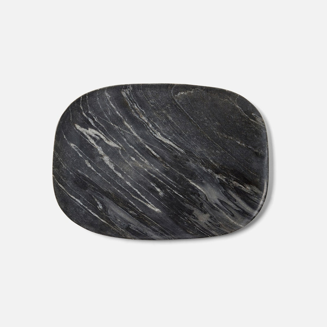 Rhea Gray Serving Trays Marble Set/2