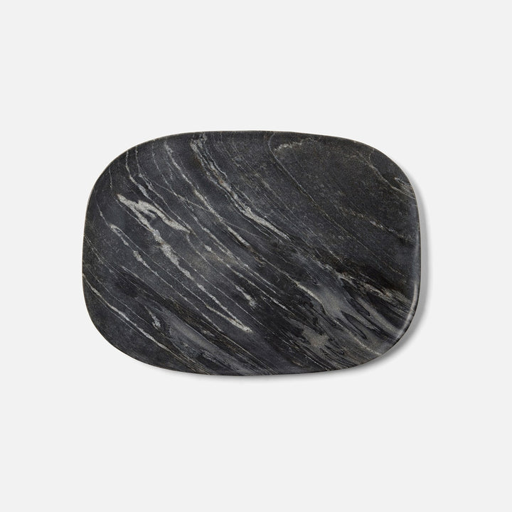 Rhea Gray Serving Trays Marble Set/2