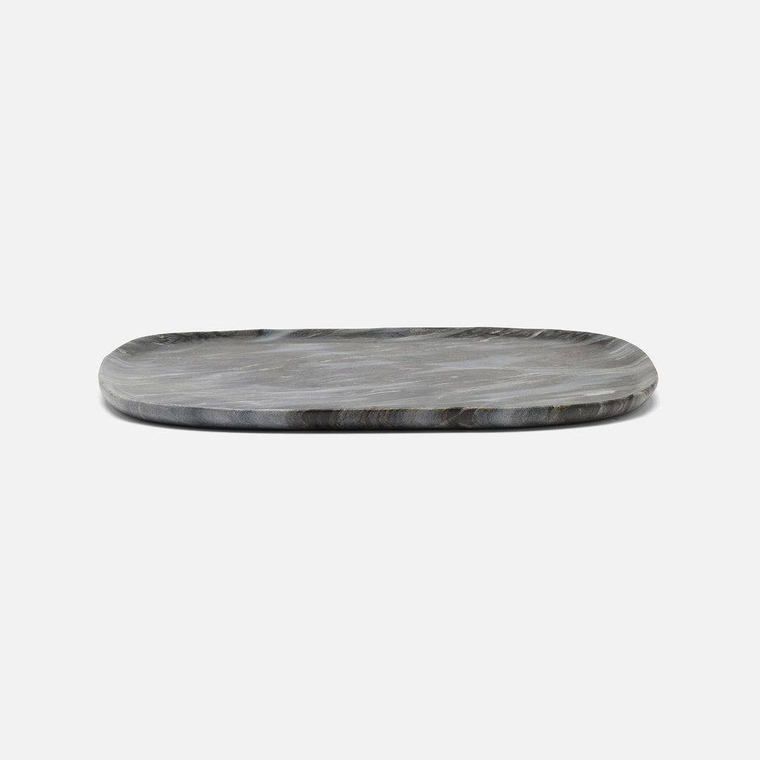 Rhea Gray Serving Trays Marble Set/2