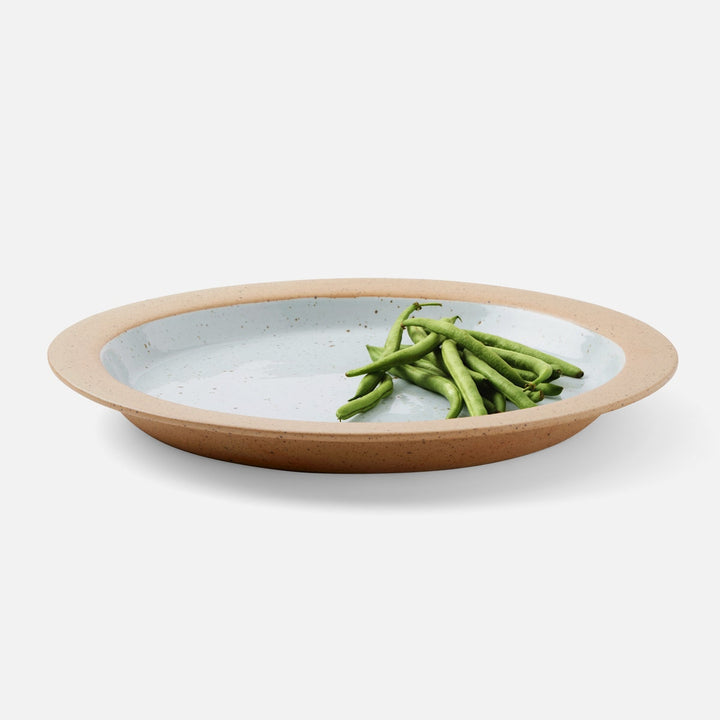 Rivka White Salt Glaze Round Serving Platter Stoneware Large Pack/2