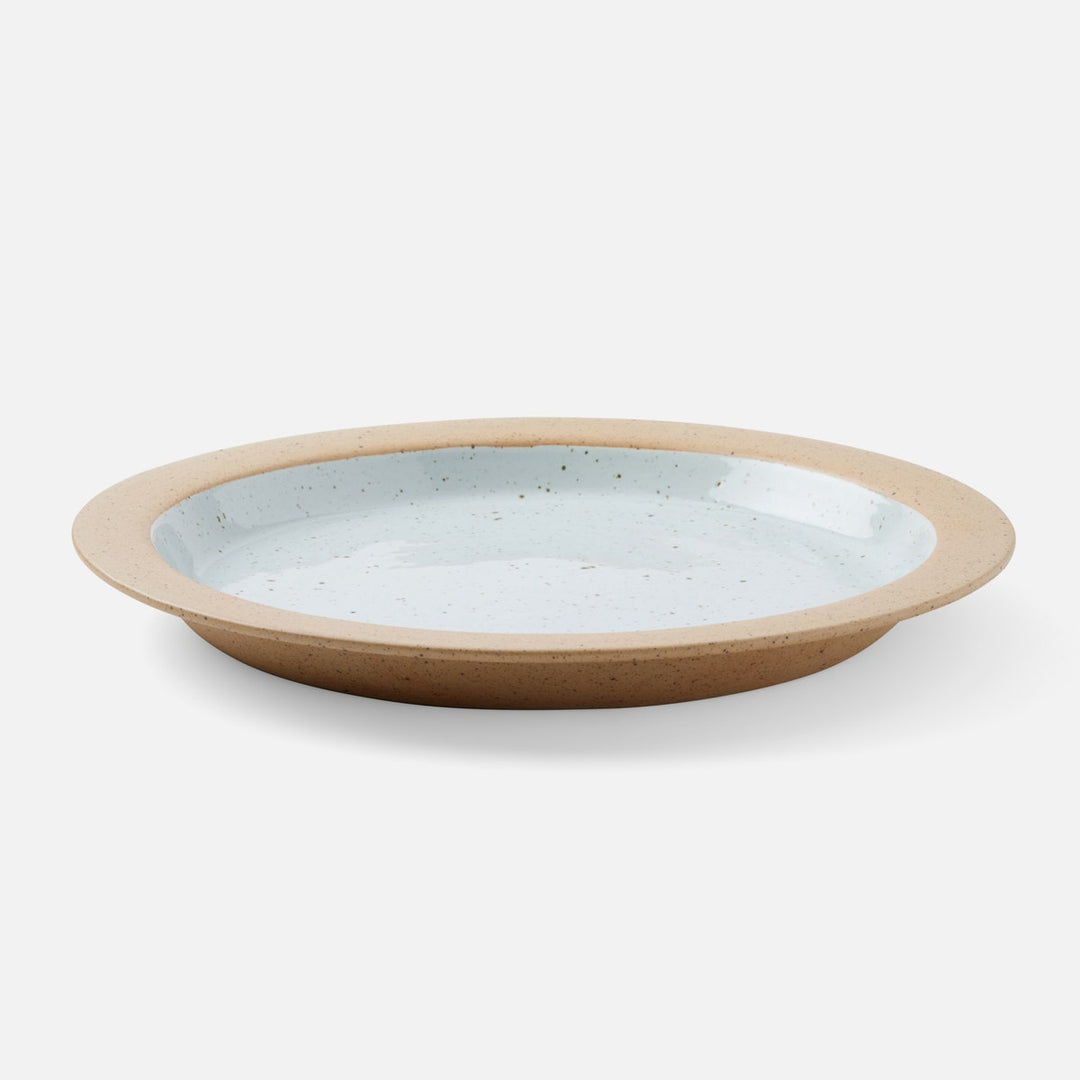 Rivka White Salt Glaze Round Serving Platter Stoneware Large Pack/2