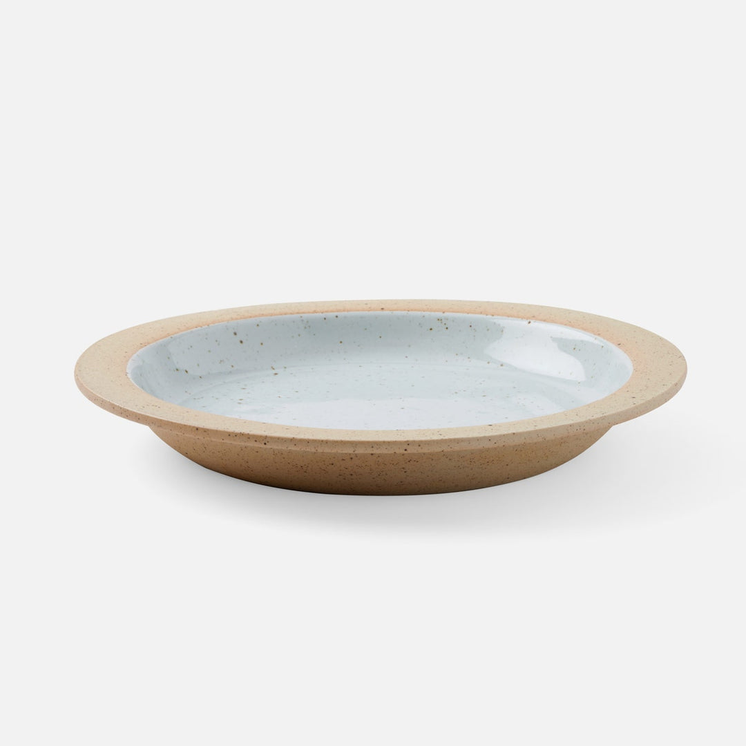 Rivka White Salt Glaze Round Serving Platter Stoneware Small Pack/2