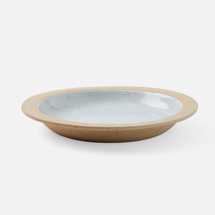 Rivka White Salt Glaze Round Serving Platter Stoneware Small Pack/2