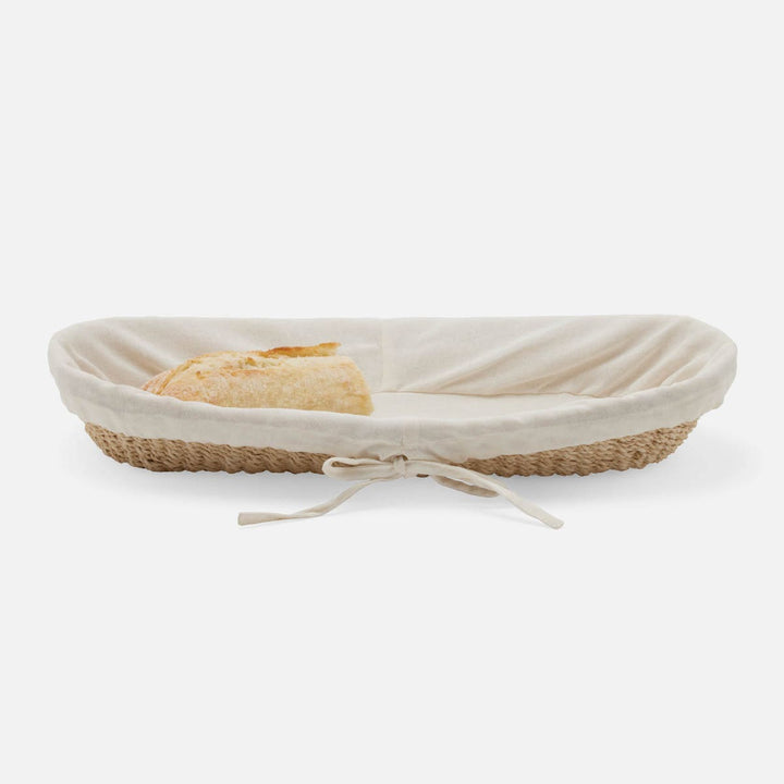 Senna Bleached Abaca Oblong Bread Basket Large Pack/2