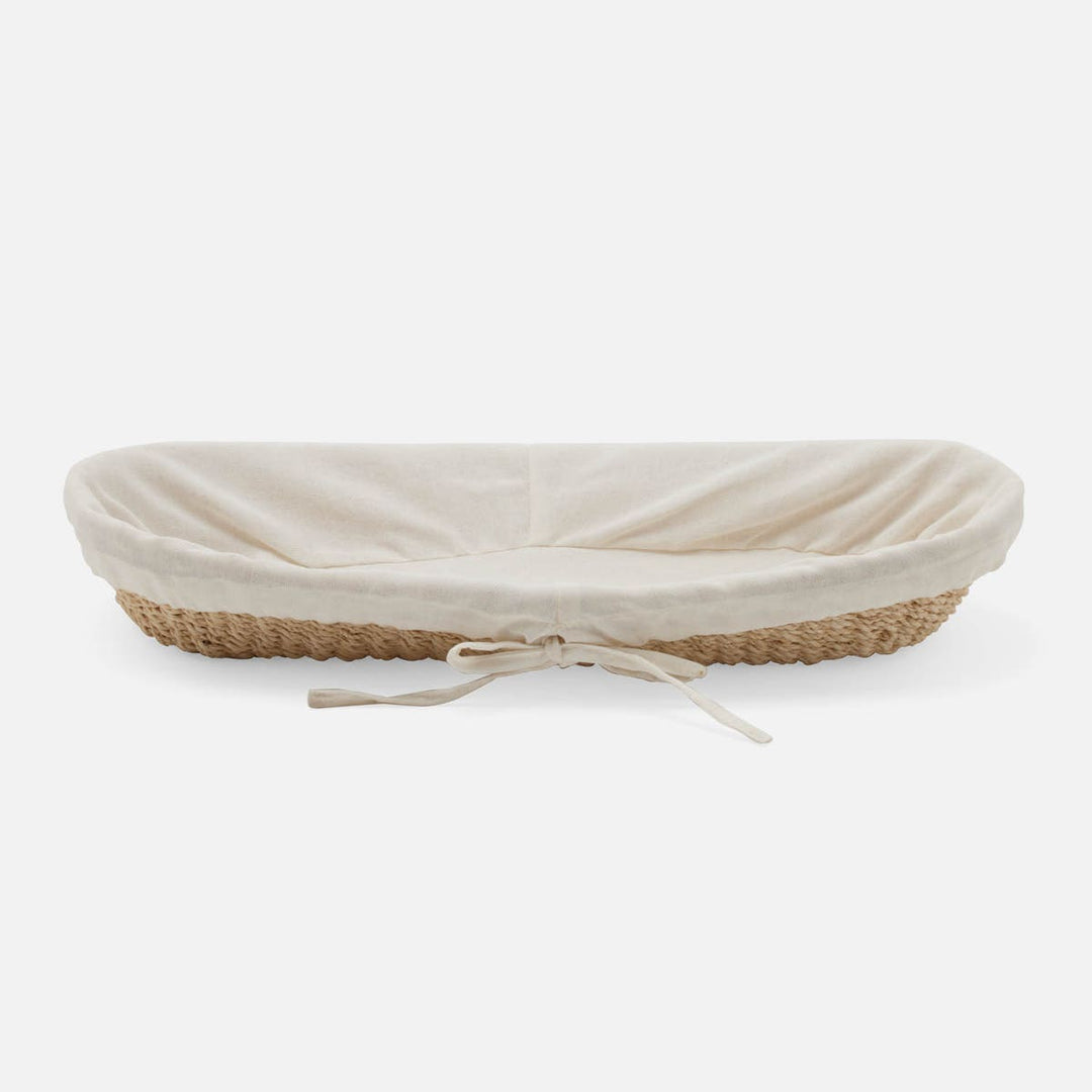 Senna Bleached Abaca Oblong Bread Basket Large Pack/2