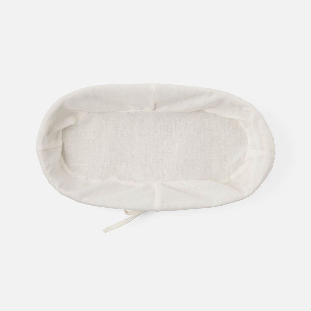 Senna Bleached Abaca Oblong Bread Basket Small Pack/2
