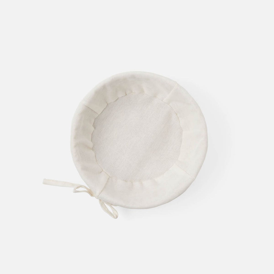 Senna Bleached Abaca Round Bread Basket Small Pack/2