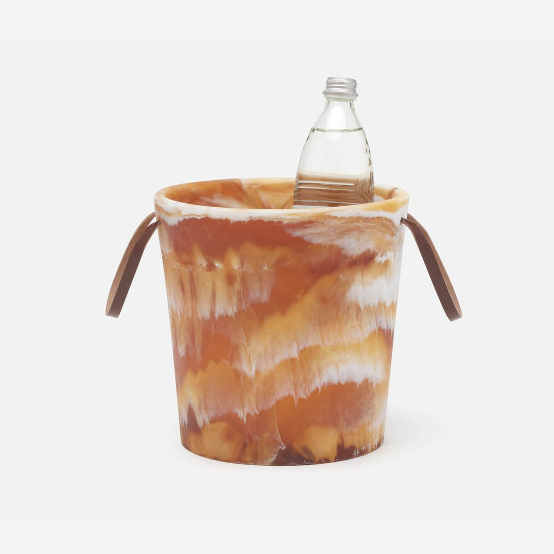 Wesley Amber Swirled Resin Champagne Bucket