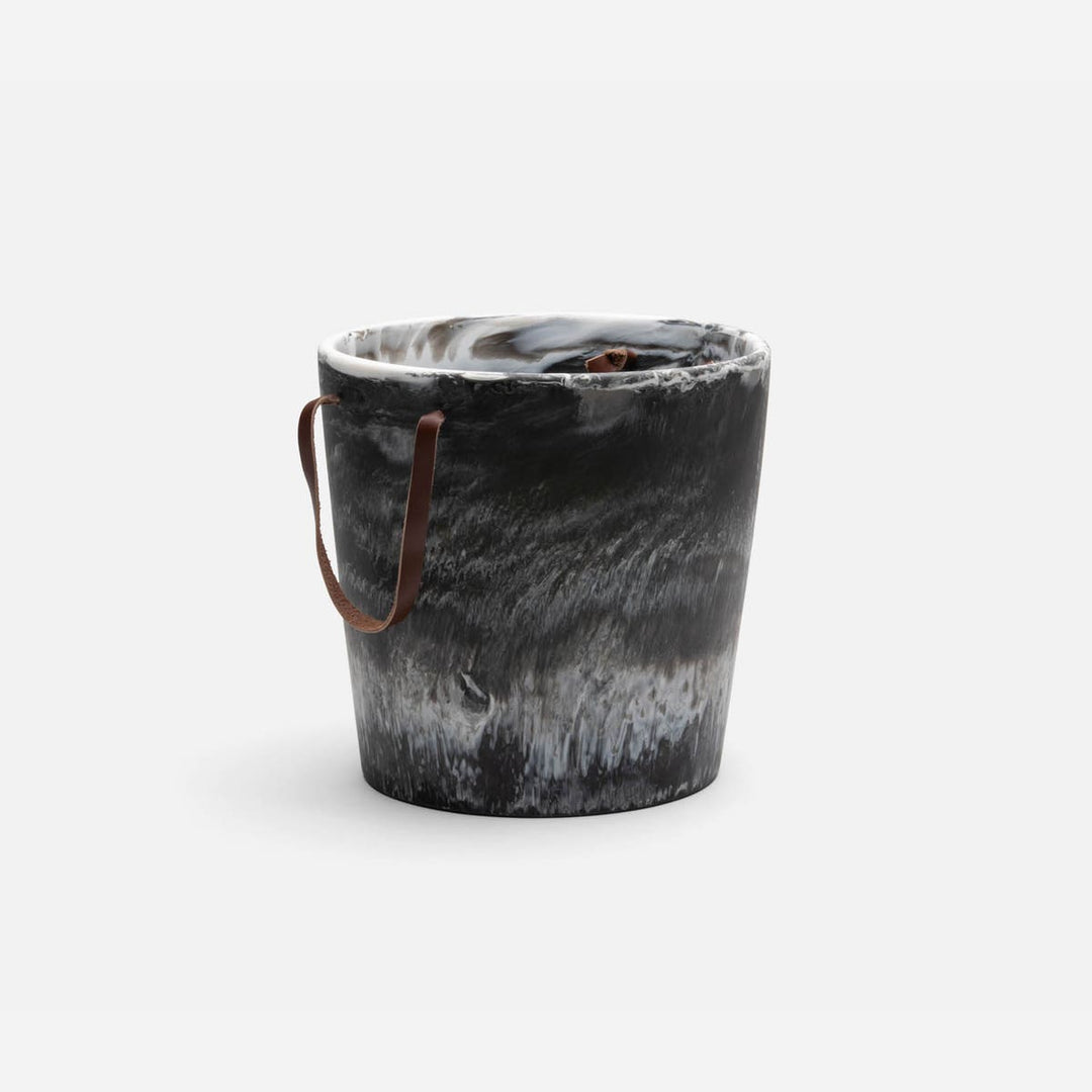 Wesley Black Swirled Resin Champagne Bucket