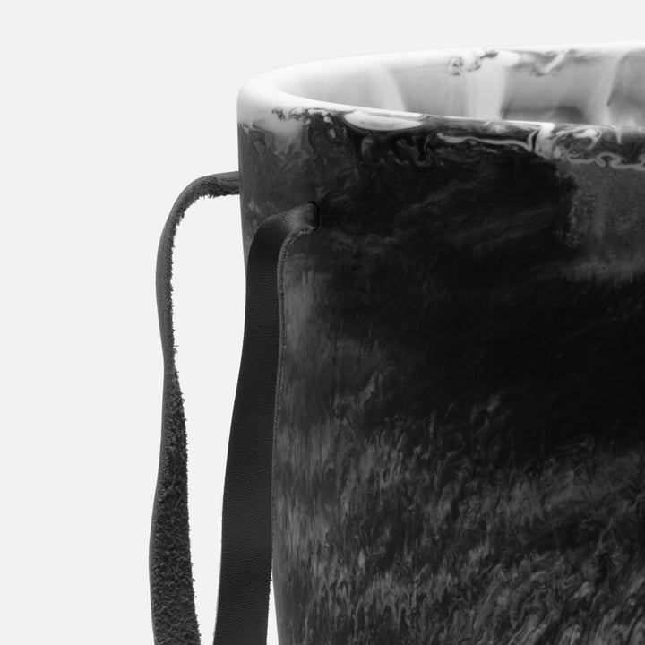 Wesley Black Swirled Resin Champagne Bucket