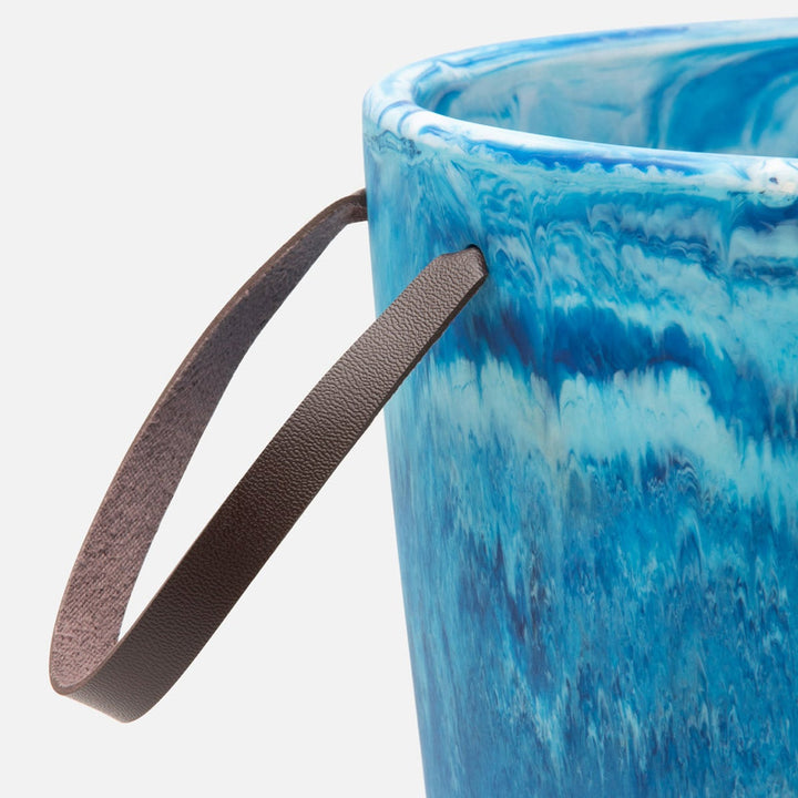 Wesley Blue Swirled Resin Champagne Bucket
