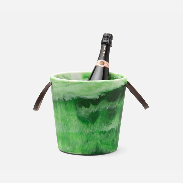 Wesley Green Swirled Resin Champagne Bucket
