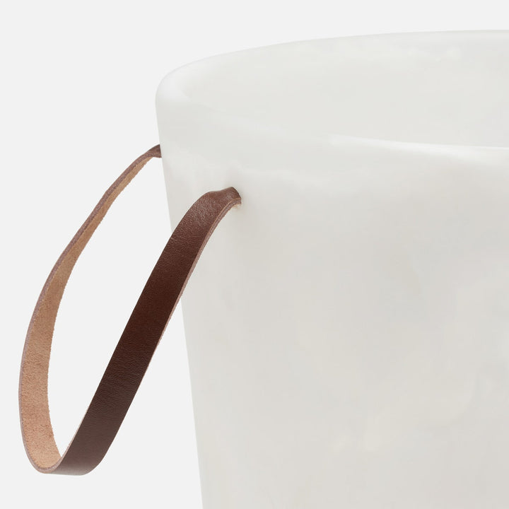 Wesley White Swirled Resin Champagne Bucket