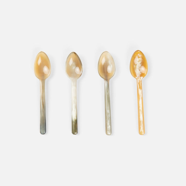 Esmee Small Natural Horn Spoons Set/4