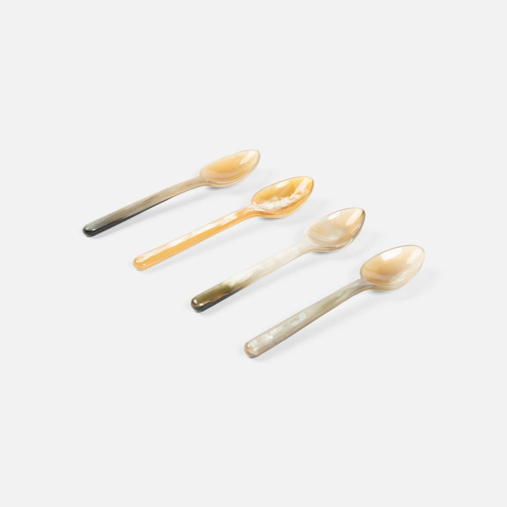 Esmee Small Natural Horn Spoons Set/4