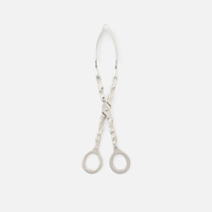 Arbor Polished Silver Twig Serving Tongs Brass Pack/2 Boxed