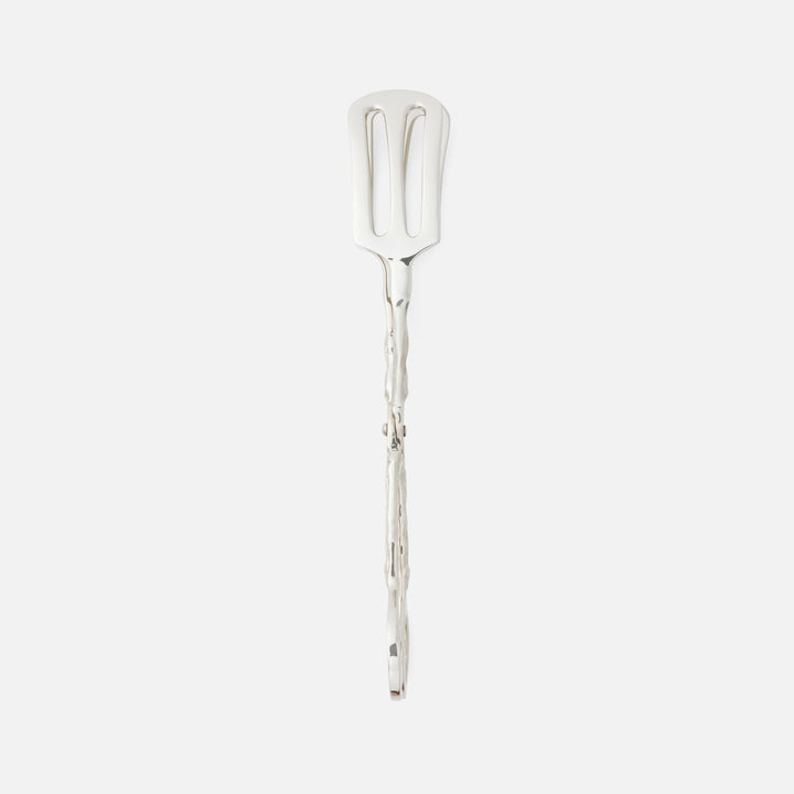Arbor Polished Silver Twig Serving Tongs Brass Pack/2 Boxed