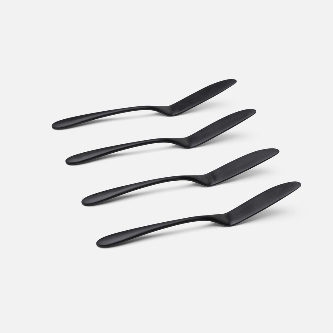 Alba Black Cheese Spreaders Set/4