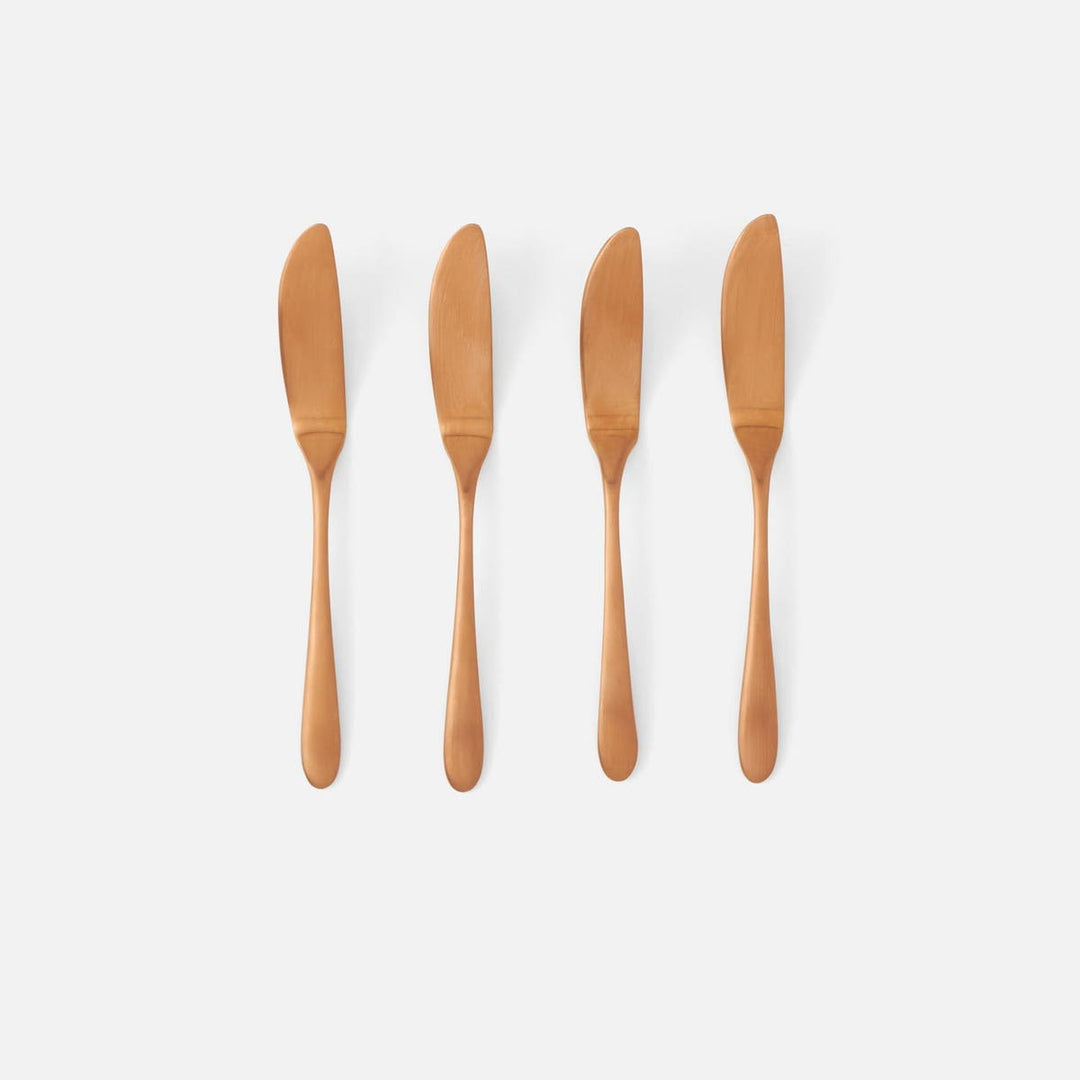 Alba Rose Gold Cheese Spreaders Set/4