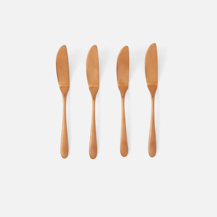 Alba Rose Gold Cheese Spreaders Set/4