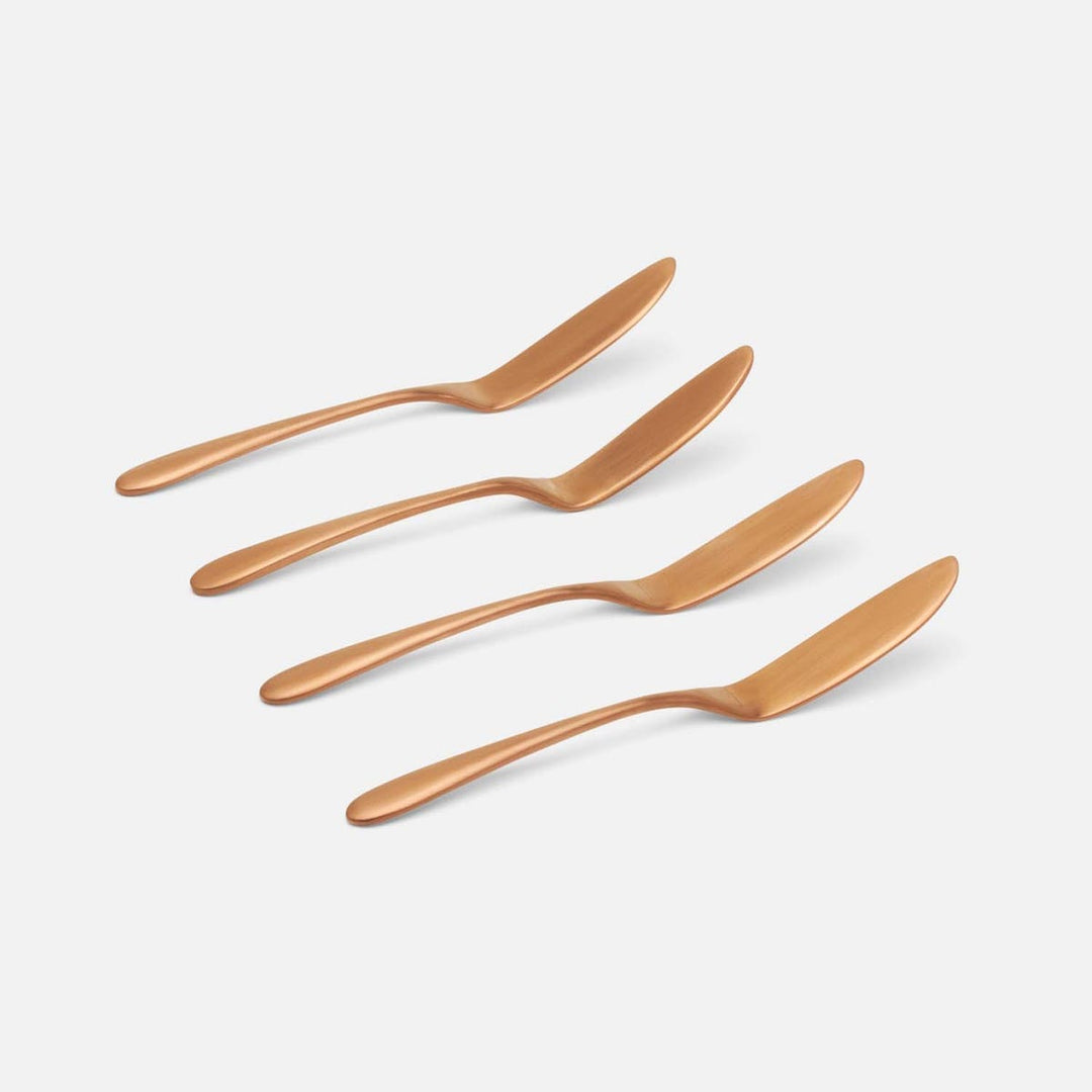 Alba Rose Gold Cheese Spreaders Set/4