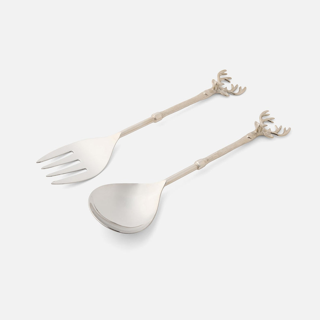 Dash Polished Silver 2-Piece Serving Set Stainless Steel Boxed