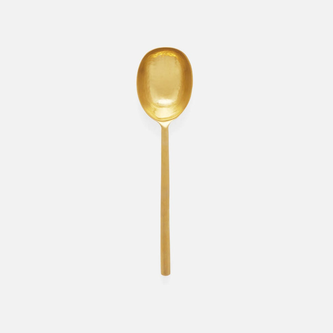 Jupiter Matte Gold Serving Spoon Metal Large Pack/2