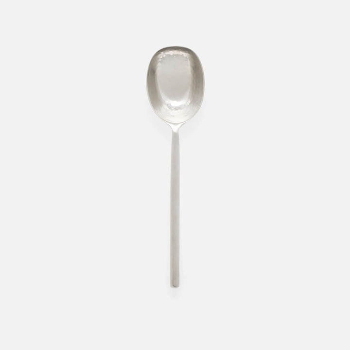 Jupiter Matte Silver Serving Spoon Metal Large Pack/2