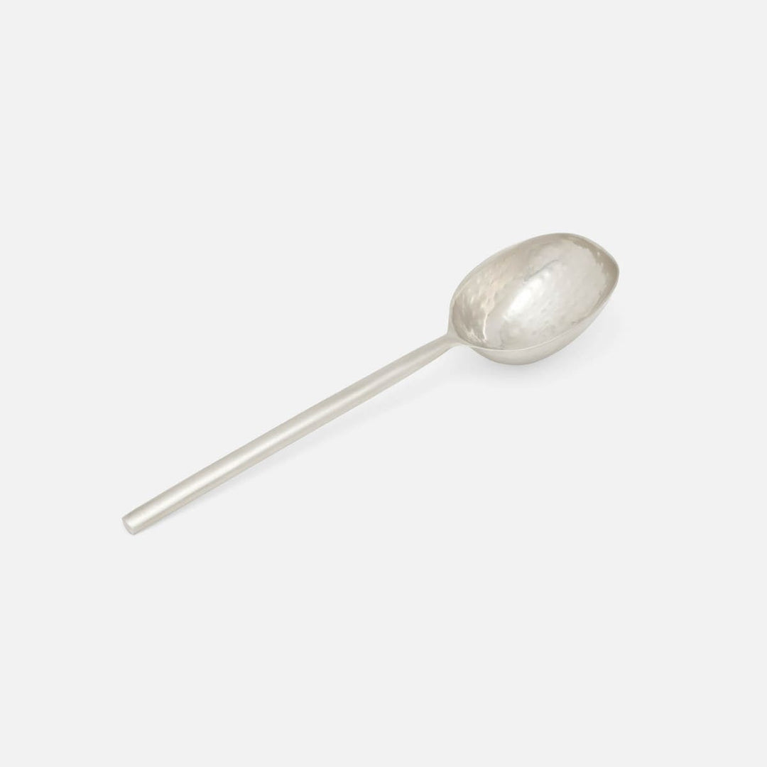 Jupiter Matte Silver Serving Spoon Metal Large Pack/2