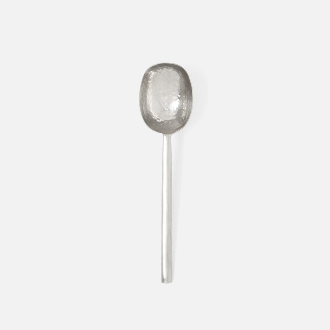 Jupiter Matte Silver Serving Spoon Metal Medium Pack/2