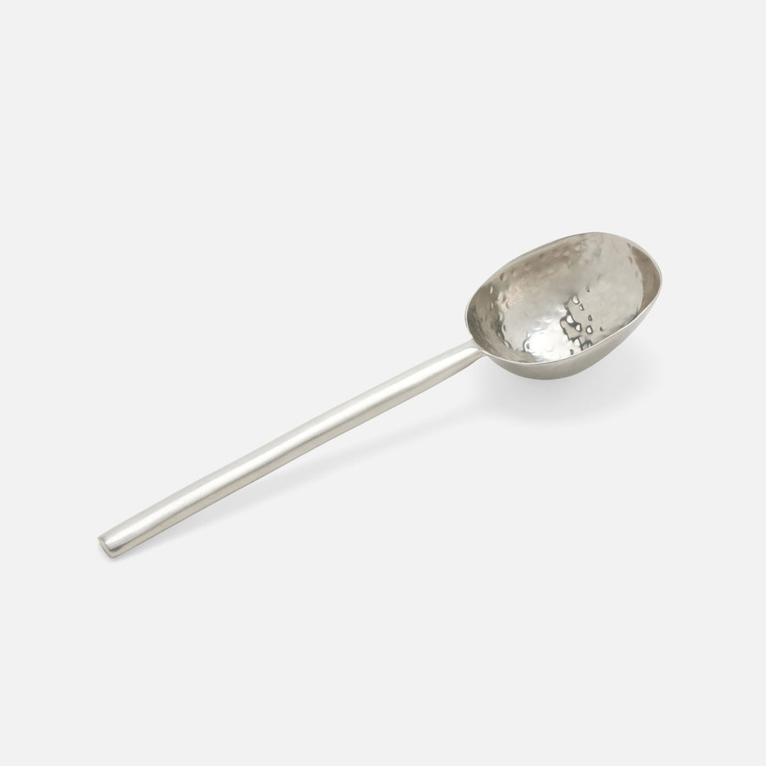 Jupiter Matte Silver Serving Spoon Metal Medium Pack/2