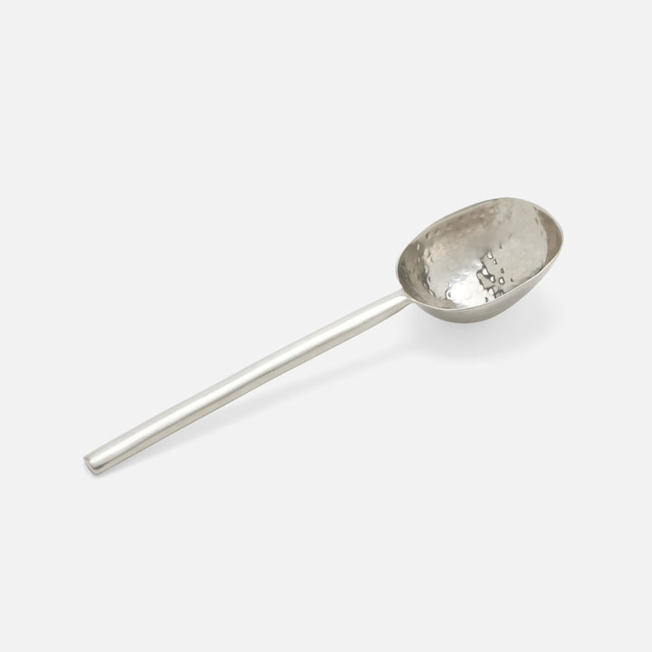 Jupiter Matte Silver Serving Spoon Metal Medium Pack/2