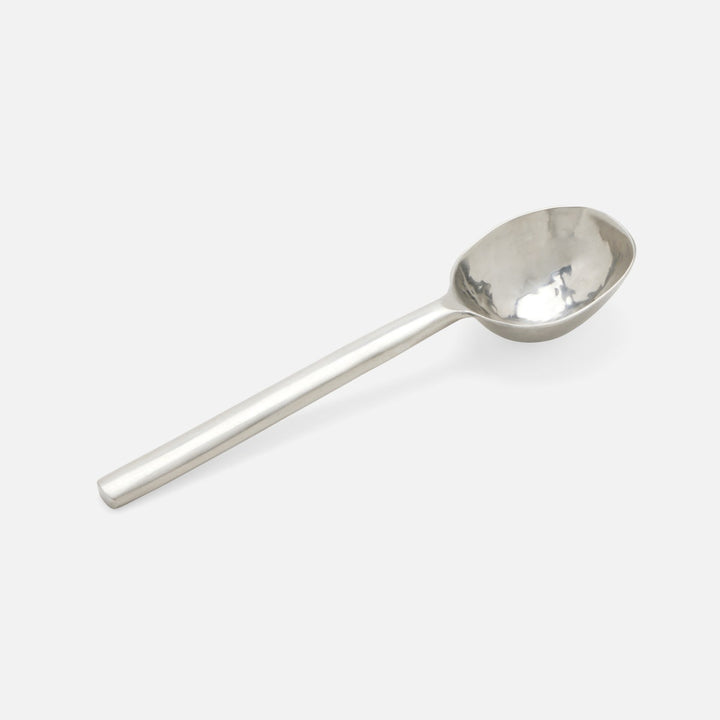 Jupiter Matte Silver Serving Spoon Metal Small Pack/2