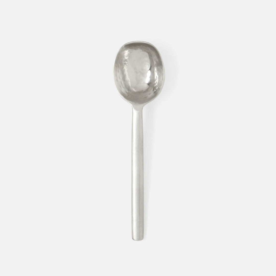 Jupiter Matte Silver Serving Spoon Metal Small Pack/2