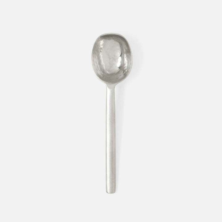 Jupiter Matte Silver Serving Spoon Metal Small Pack/2
