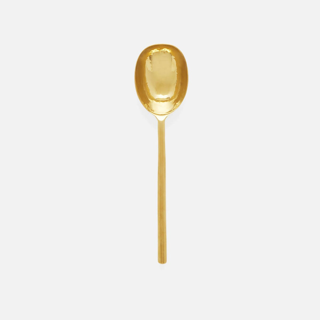 Jupiter Polished Gold Serving Spoon Metal Large Pack/2