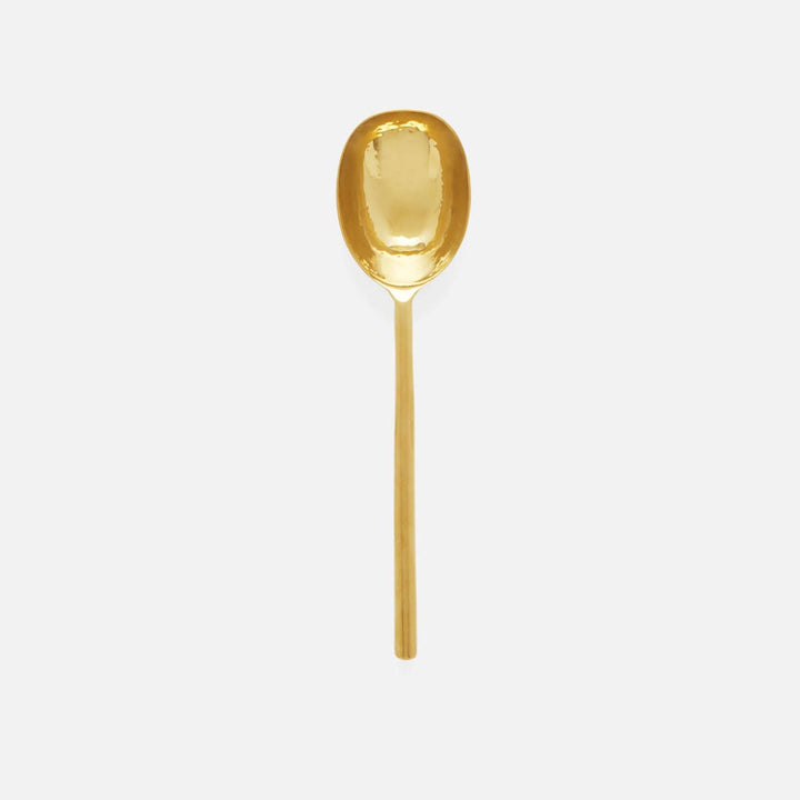 Jupiter Polished Gold Serving Spoon Metal Large Pack/2