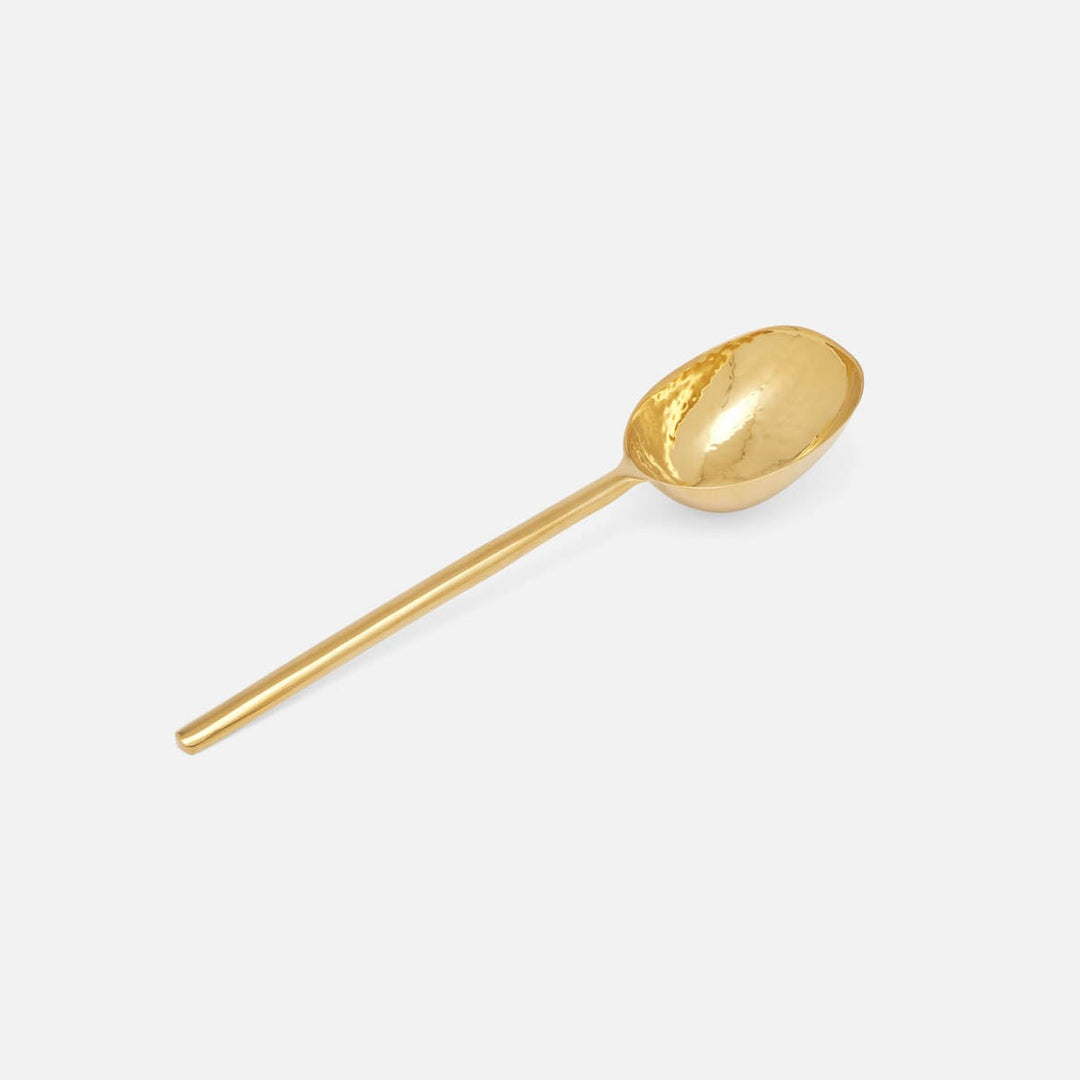 Jupiter Polished Gold Serving Spoon Metal Large Pack/2