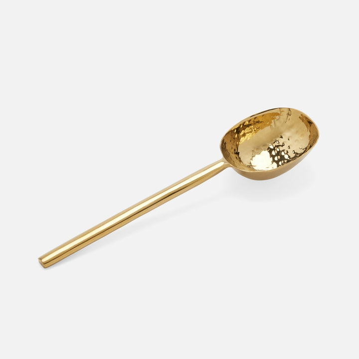 Jupiter Polished Gold Serving Spoon Metal Medium Pack/2