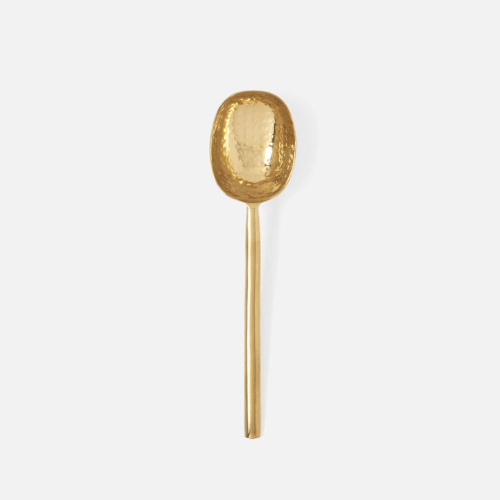 Jupiter Polished Gold Serving Spoon Metal Medium Pack/2