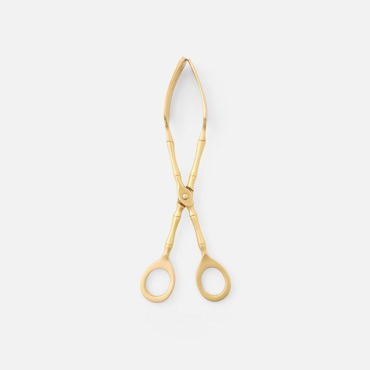 Kayla Polished Gold Serving Tongs Brass Pack/2 Boxed