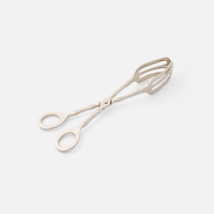 Kayla Polished Nickel Serving Tongs Brass Pack/2 Boxed