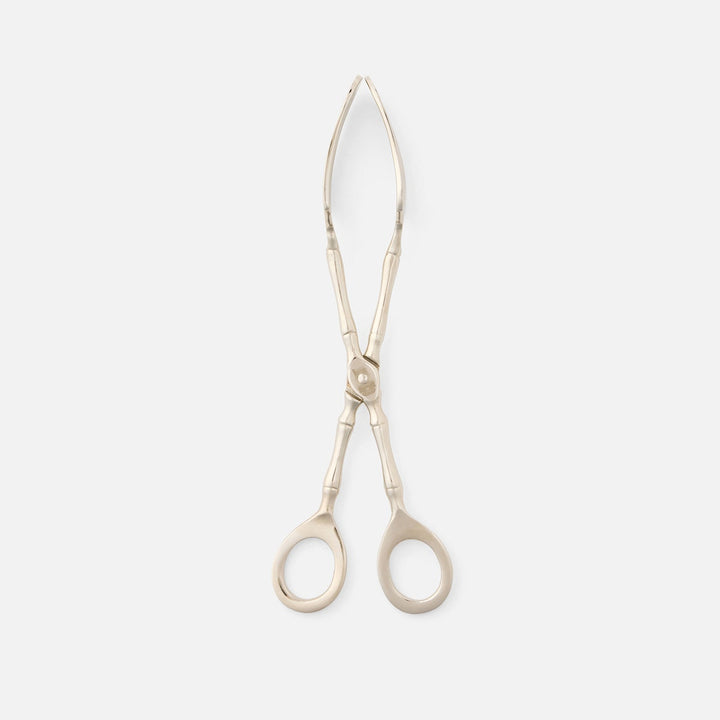 Kayla Polished Nickel Serving Tongs Brass Pack/2 Boxed