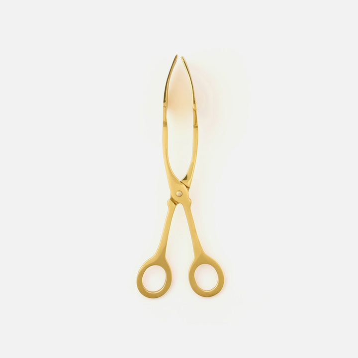 Zena Polished Gold Serving Tongs Brass Pack/2 Boxed